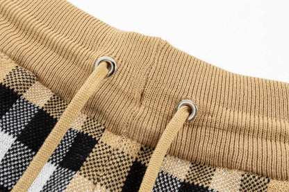 Burberry Men's Striped Cotton Knit Basketball Shorts 'Beige'