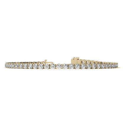 3.00 CTW AGI Certified Lab-Grown Diamond Tennis Bracelet in 14K Yellow or White Gold – G/VS Clarity