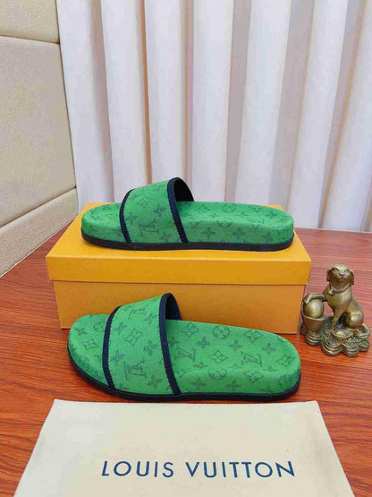 LV Sandals 'Green'