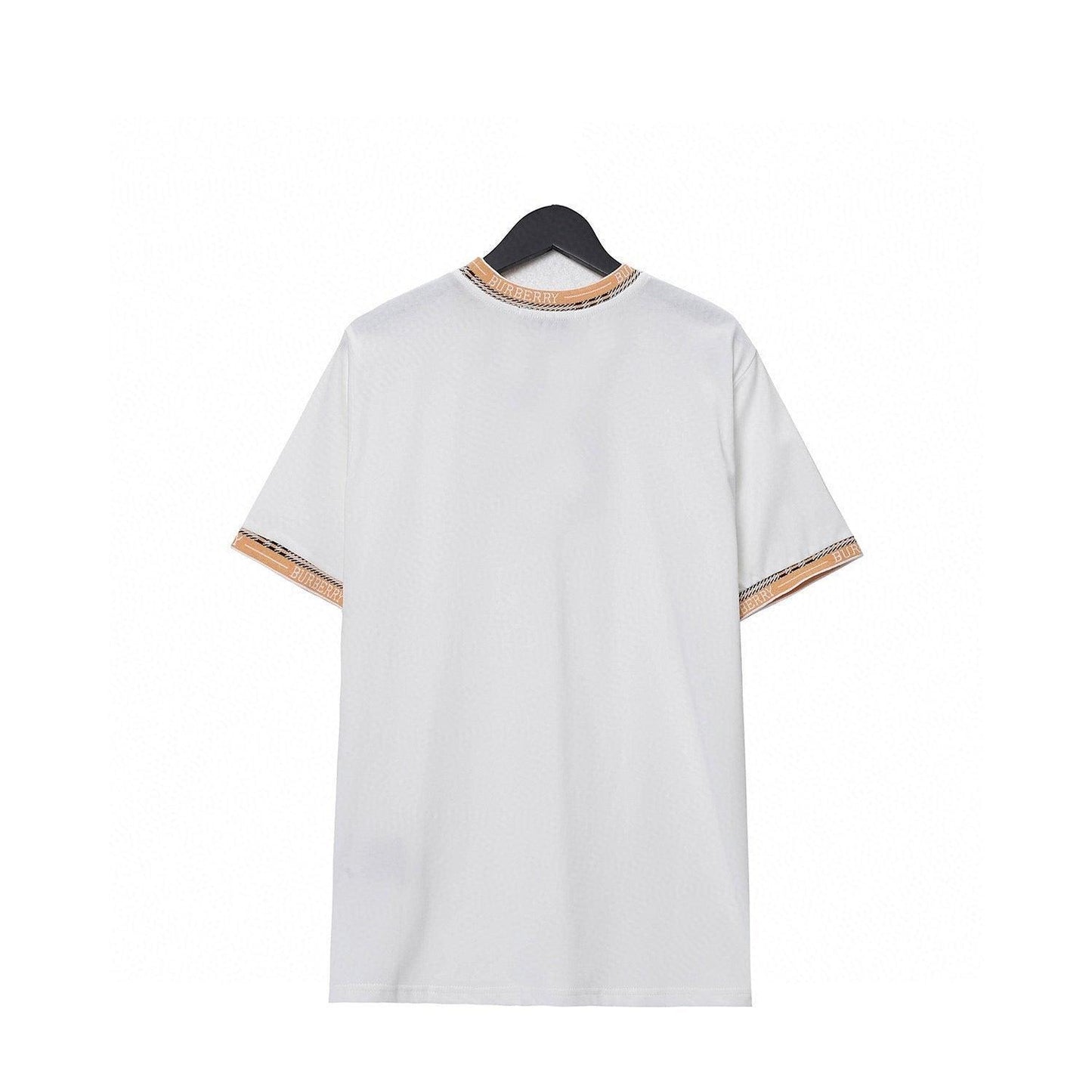Burberry Crew Neck T-Shirt White & Beige | Premium Cotton Comfort