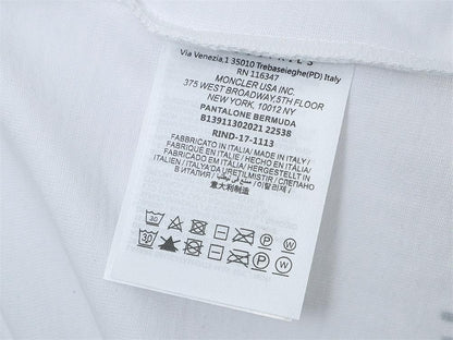 Moncler T-Shirt Without Collar 'White'