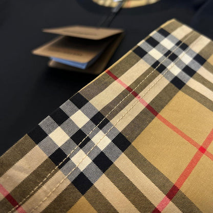 Burberry T-Shirt Without Collar 'Black & Beige'