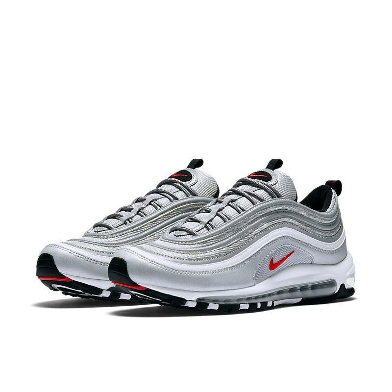 Nike Air Max 97 'Silver Bullet' - Iconic Metallic Silver Sneakers