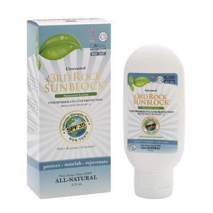 3rd Rock Sunblock® Sunscreen Lotion - Unscented - Zinc Oxide SPF 35