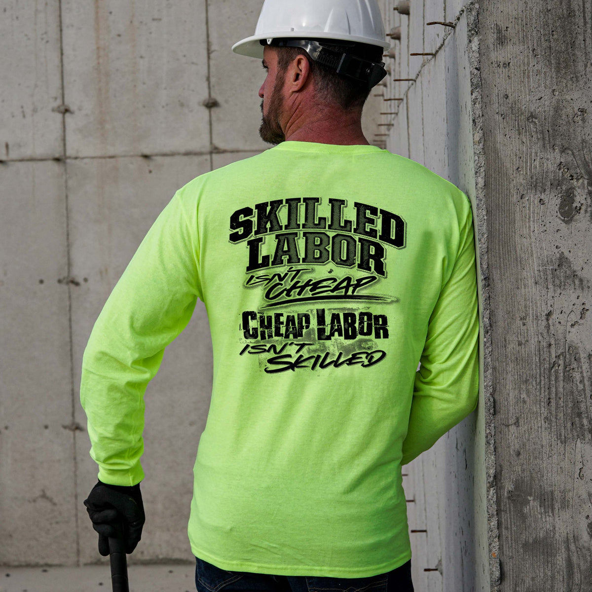 Skilled Labor - Long Sleeve Hi-Vis T-Shirt — photo 2 of 3