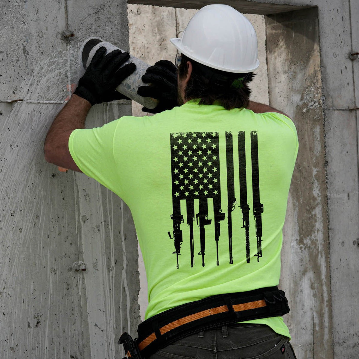 Rifle Flag - Safety Yellow T-Shirt — photo 2 of 4