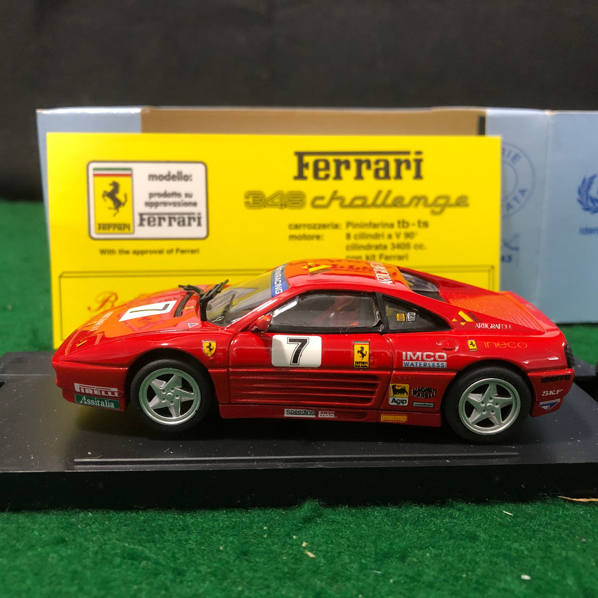 Ferrari 348 Challenge 1993 N 7 G Felin by Bang 1:43 (9307) Ltd Ed Mini Miniera