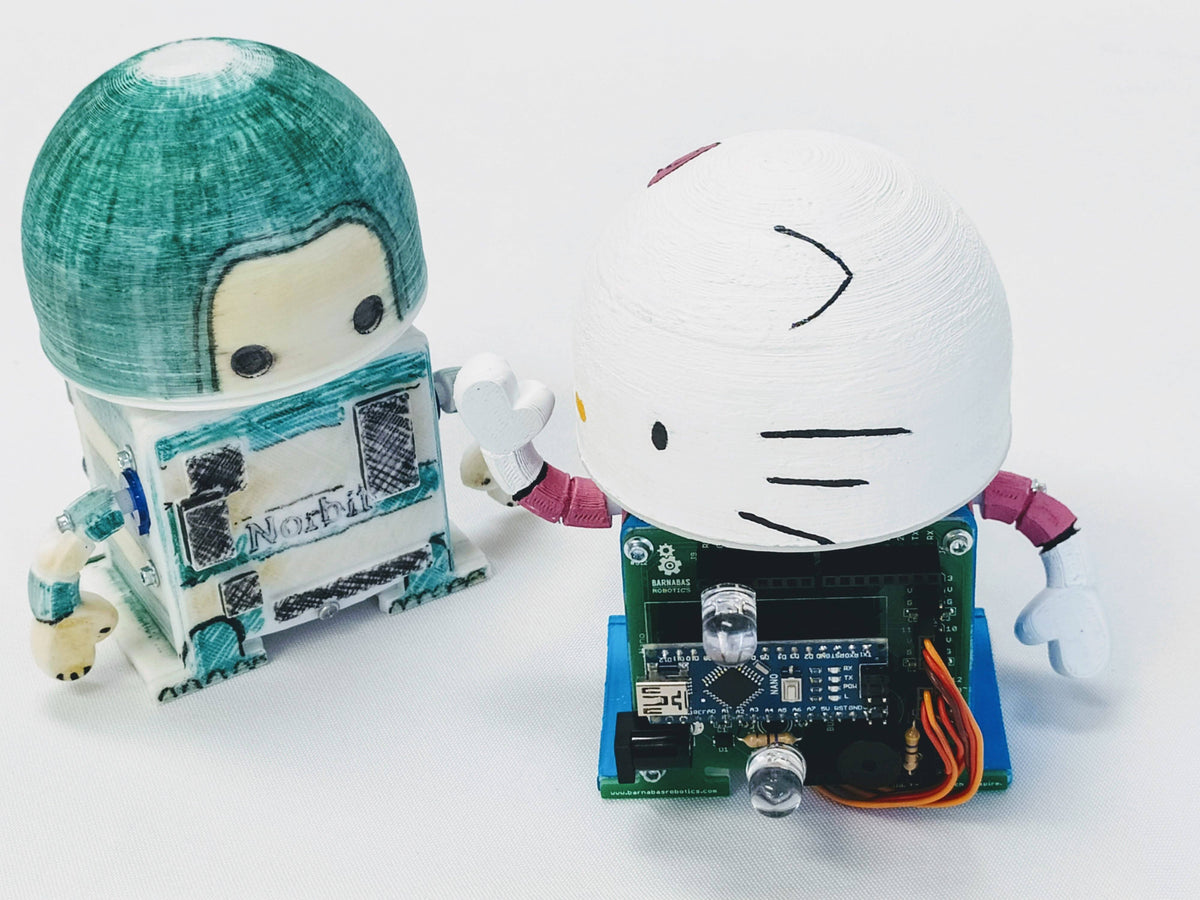 Barnabas-Bot: Intro To Arduino 3-D Printed Robot Kit (Ages 9-12)