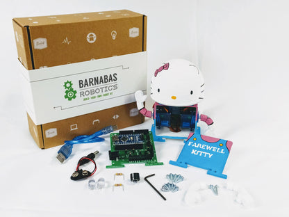 Barnabas-Bot: Intro To Arduino 3-D Printed Robot Kit (Ages 9-12)