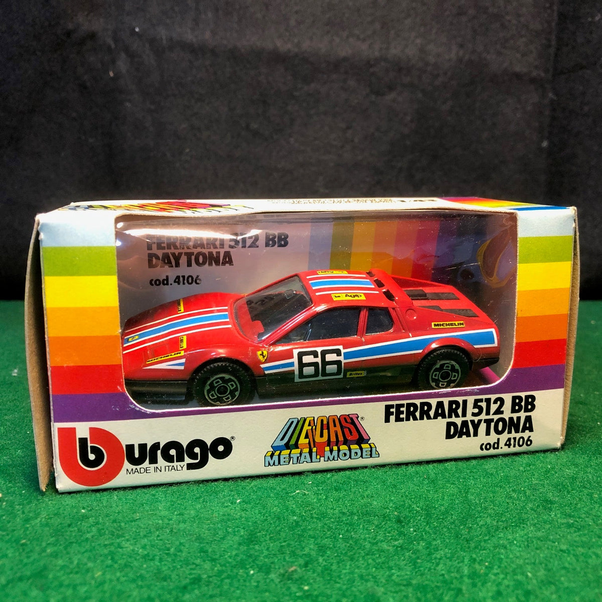 Ferrari 512 BB N 66 Red by BBurago 1:43 (4106)