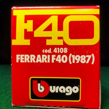 Ferrari F40 Red by BBurago 1:43 (4108)(R Bx)