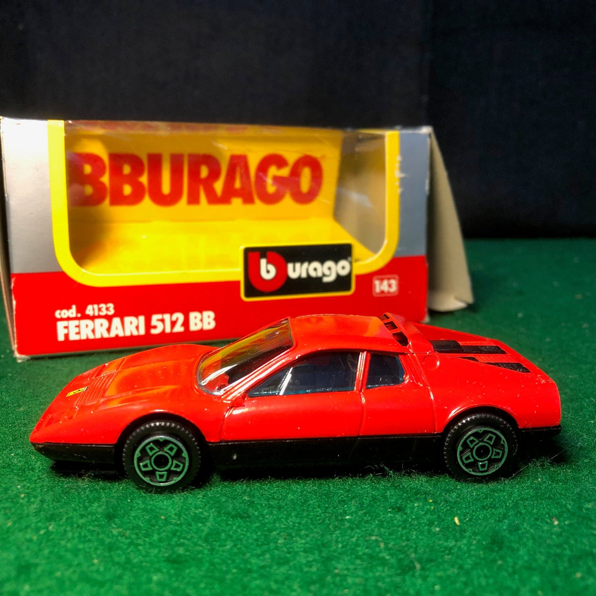 Ferrari 512 BB Red/Black by BBurago 1:43 (4133)