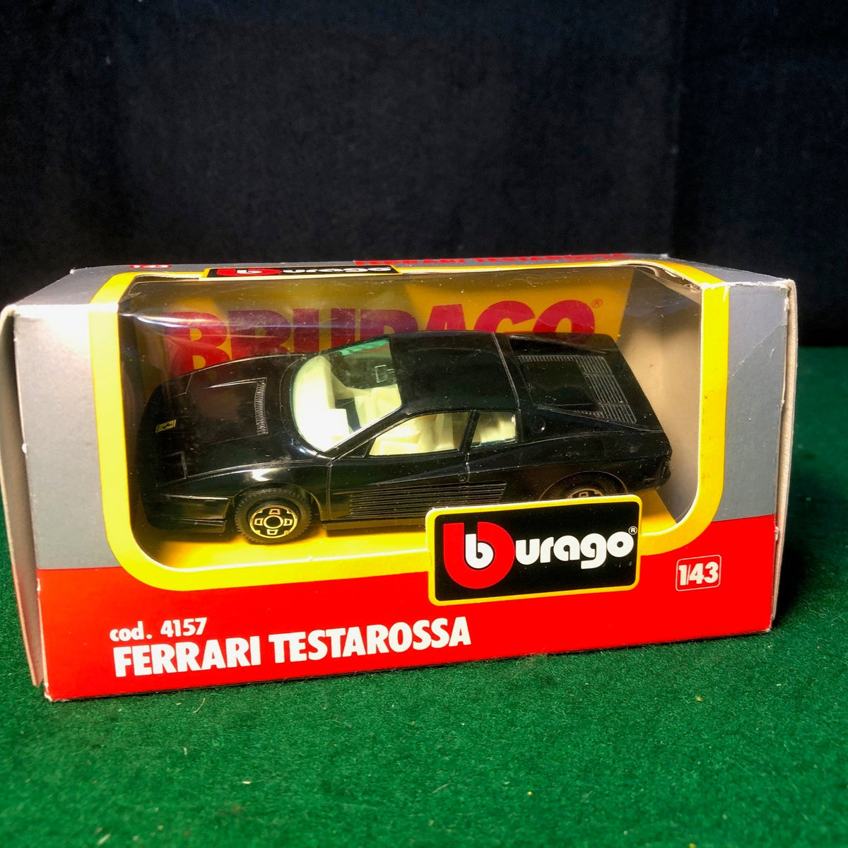 Ferrari Testarossa Black by BBurago 1:43 (4157)(S Bx)