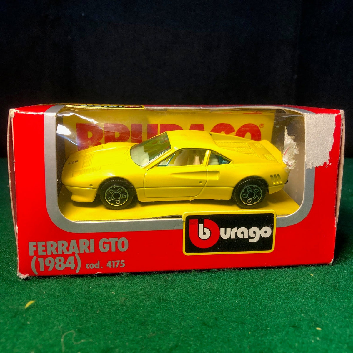 Ferrari 288 GTO Yellow by BBurago 1:43 (4175)(R Bx)