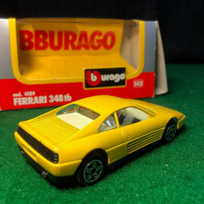 Ferrari 348tb Yellow by BBurago 1:43 (4189)(S Bx)