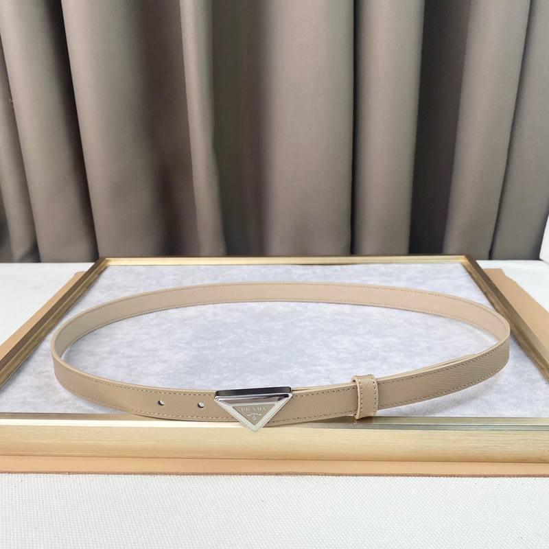 Prada Saffiano leather belt 'Sand Beige'