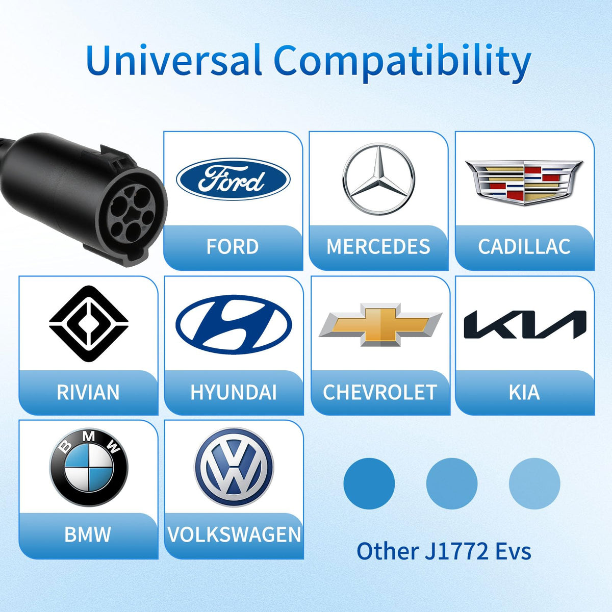 WenStorm J1772 EV Extension Cable for Level 2 Charging