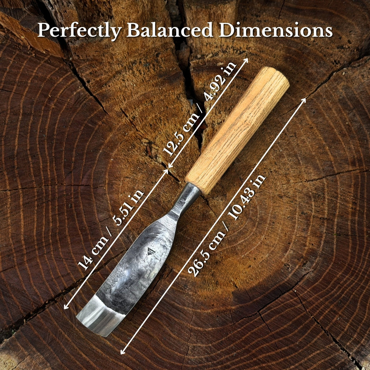 Bent Carving Gouge, 20 - 40 mm (0.8 - 1.6 inches)