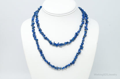 Vintage Southwestern Lapis Lazuli Beads Necklace