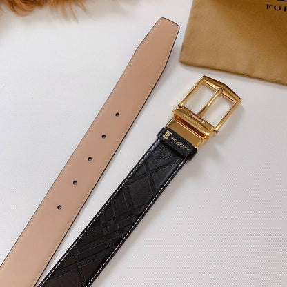 Burberry Leather Vintage Belt 'Black'