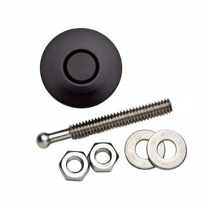 Black Ops Mini Quick-Release Hood Pins, Black Anodized, Pair