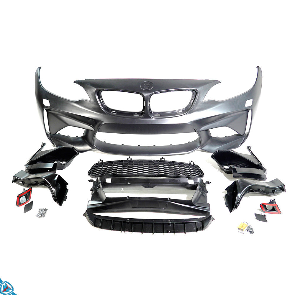 2014-2021 BMW 2 Series (F22/F23) M2 Style Polypropylene Front Bumper Conversion Kit | E3Tuning