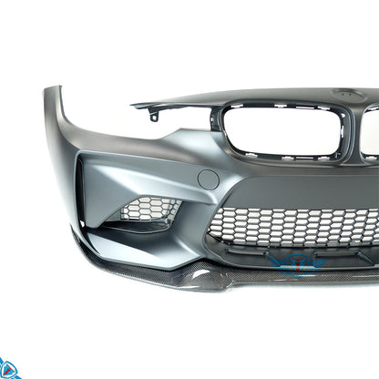 2012-2018 BMW 3 Series (F30) M2 Style Conversion CS Carbon Fiber Front Lip | FYBR Aerodynamics