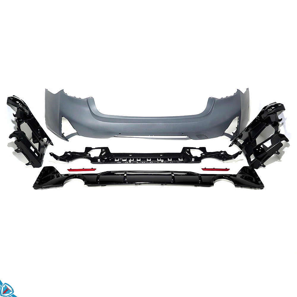 2023-2026 BMW 3 Series LCI (G20) M Sport Style Polypropylene Rear Bumper Conversion Kit | E3Tuning
