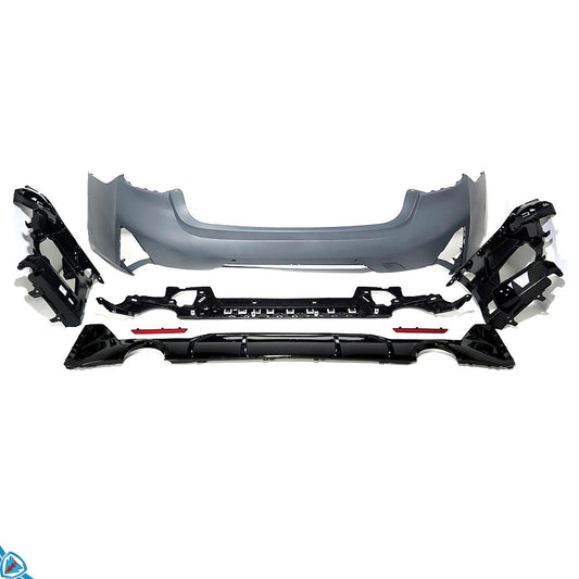 2023-2026 BMW 3 Series LCI (G20) M Sport Style Polypropylene Rear Bumper Conversion Kit | E3Tuning