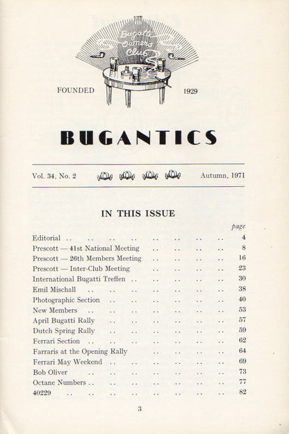 Bugantics - Bugatti Owners Club, Vol 34 N 2