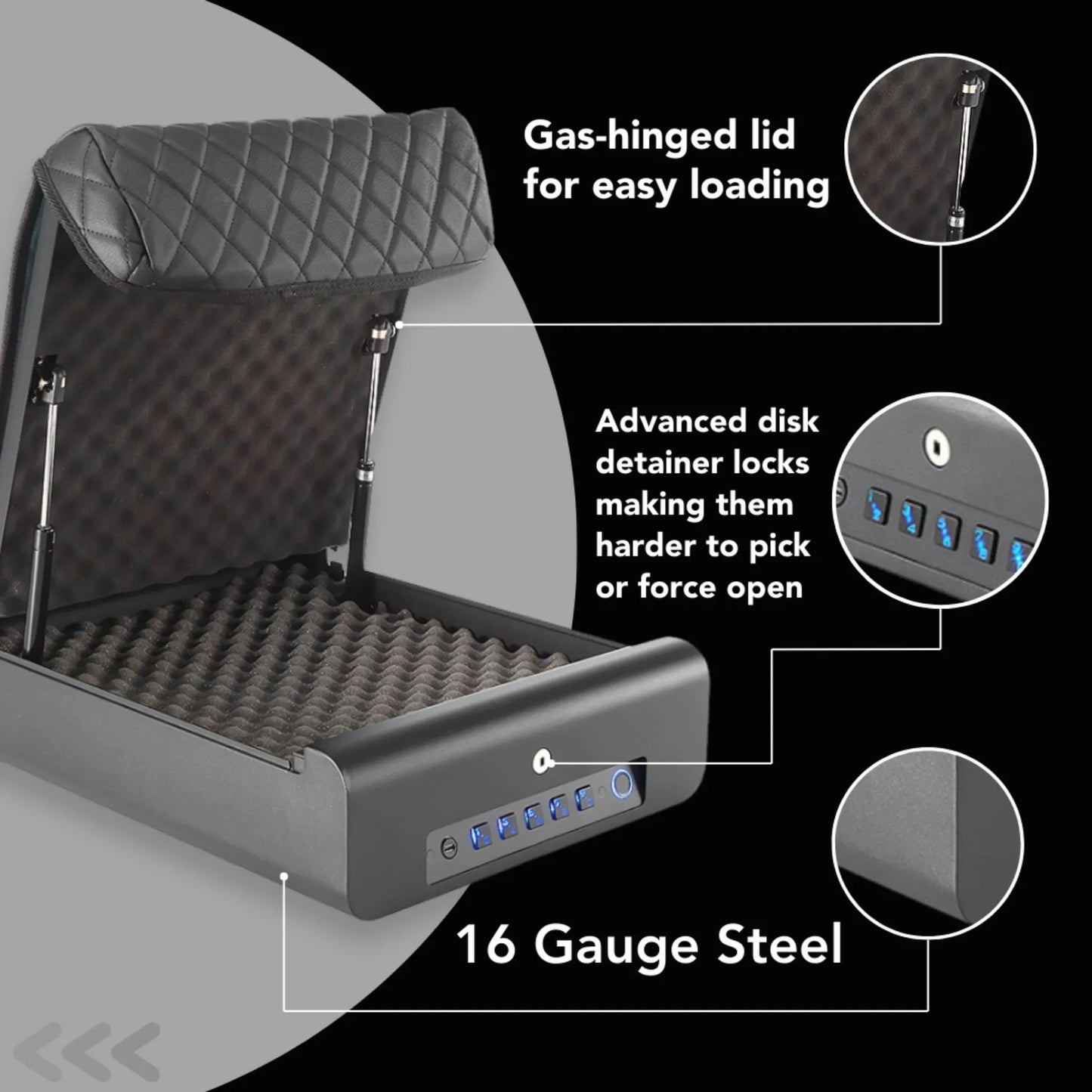 BoostedSafe Elite: Fingerprint, Key & Digital Combo