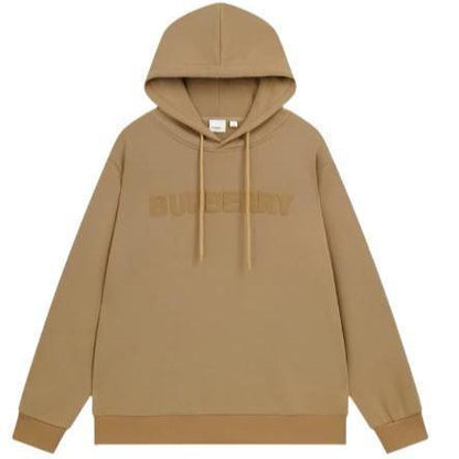 Burberry Logo Print Cotton Hoodie 'Beige'