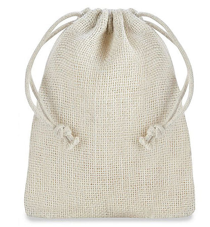 Classic Burlap Rosary Pouch