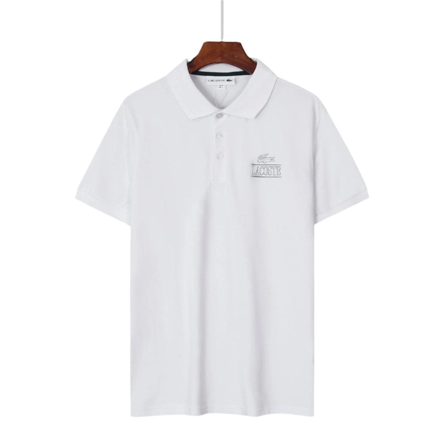 Lacoste White T-Shirt with Collar