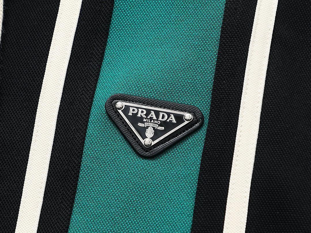 Prada Long Pant 'Black/Green'