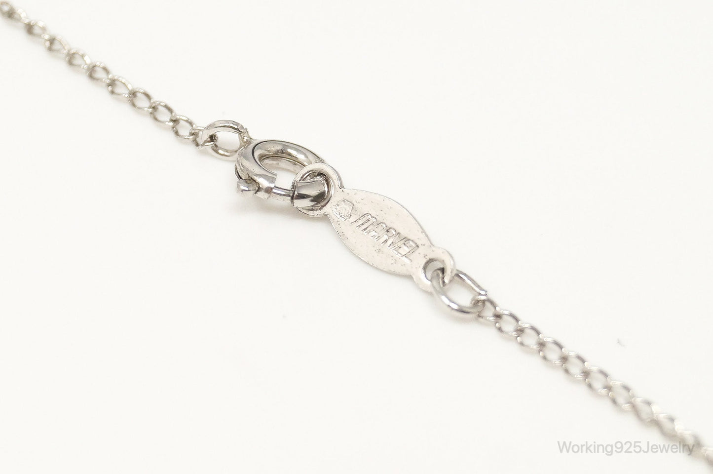 Vintage Star Sapphire Sterling Silver Necklace – Estate Jewelry