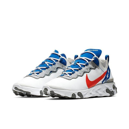 Nike React Element 55 'White Game Royal Habanero Red'