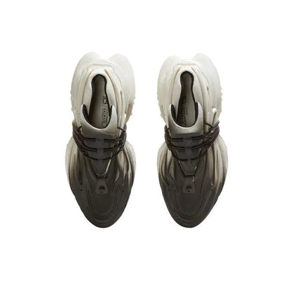 BALMAIN Unicorn Low 'White Black Gradient'