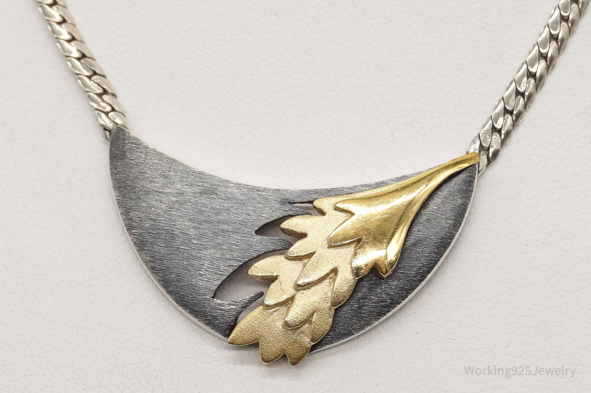 Vintage Gold Vermeil Sterling Silver Necklace 15"