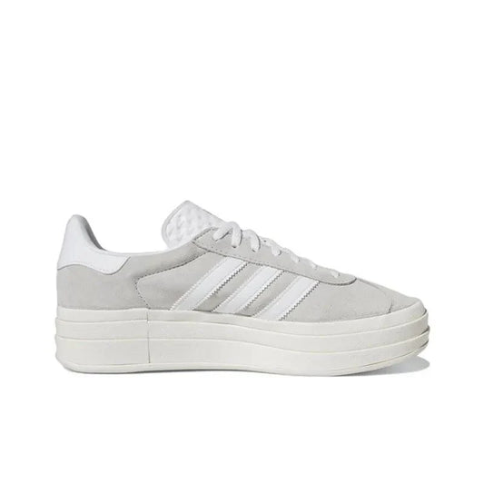 Adidas Gazelle Bold Grey White | Premium Suede Sneakers | Casual Comfort