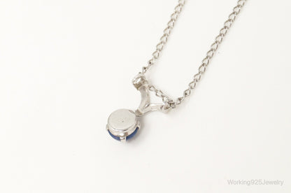Vintage Star Sapphire Sterling Silver Necklace – Estate Jewelry
