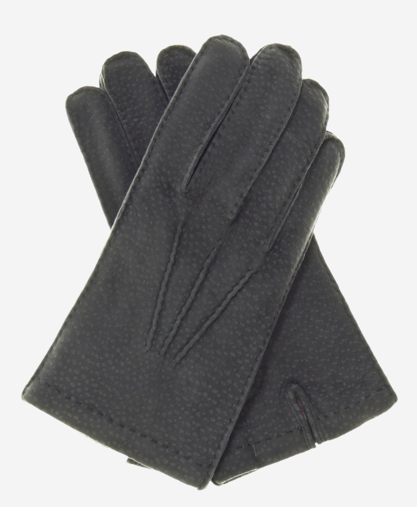 CA0395 (grey) - Handsewn Italian cashmere lined men's carpincho dress gloves — photo 1 of 7
