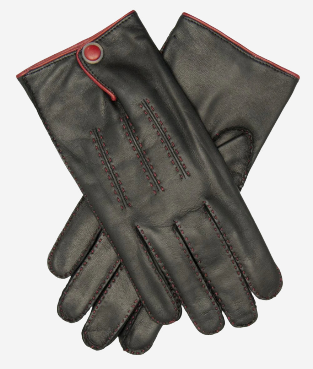 CA3152 (black) - Men's Italian cashmere lined handsewn dress gloves — photo 1 of 10