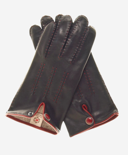 CA3152 (black) - Men's Italian cashmere lined handsewn dress gloves — photo 2 of 10