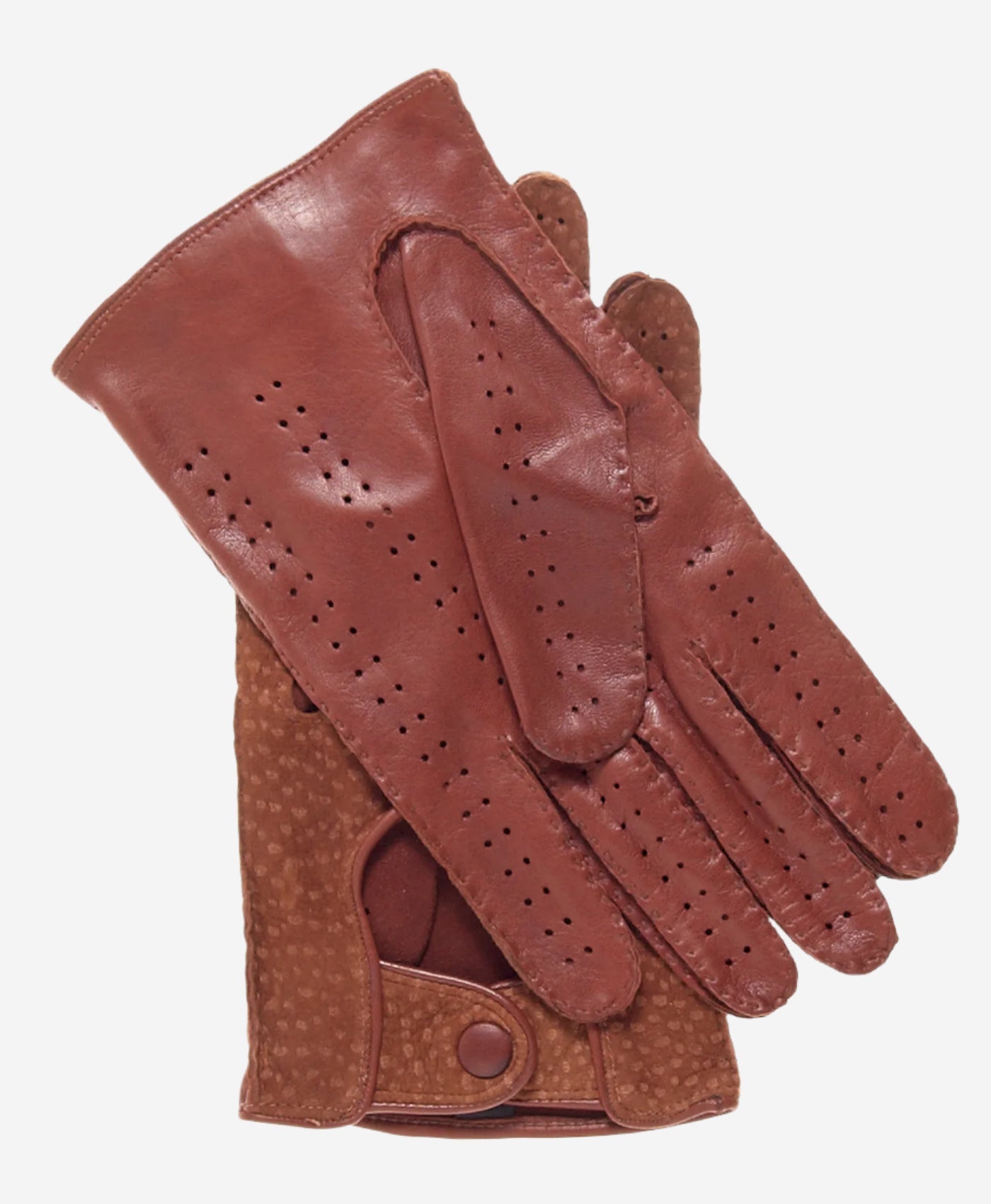 CA3198 (cork) - Handsewn Italian carpincho men's driving gloves — photo 5 of 10