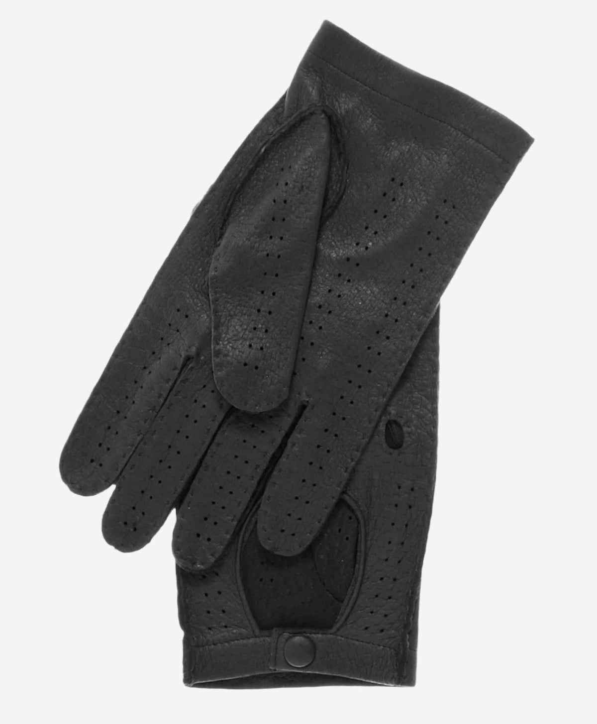 CA3335 (black) - Handsewn Italian peccary men's driving gloves — photo 2 of 8