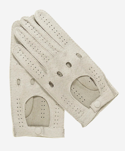 CA3335 (alabaster) - Handsewn Italian peccary men's driving gloves — photo 1 of 9