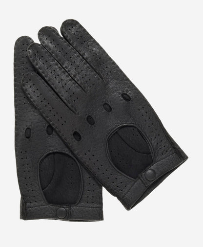 CA3335 (black) - Handsewn Italian peccary men's driving gloves — photo 1 of 8