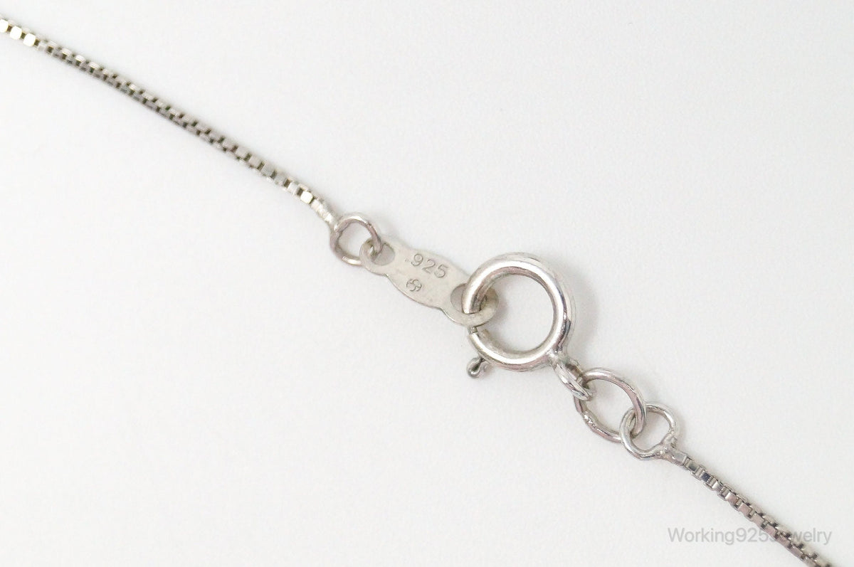 Designer Alwand Vahan Sapphire Cubic Zirconia Sterling Silver Necklace