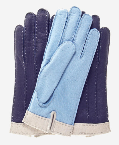CA4384 (sky) - Women’s Italian peccary gloves with cashmere lining — photo 3 of 10